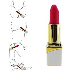 Lipstick Bullet Vib Mini Mssager for Women ，USB Charging Portable Handheld Magic Wand Vibrator Mini Bullet for Women (White)