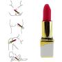 Lipstick Bullet Vib Mini Mssager for Women ，USB Charging Portable Handheld Magic Wand Vibrator Mini Bullet for Women (White)
