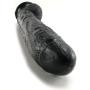 Doc Johnson Classic - Dick Rambone - 14.5 Inch Dildo with Suction Cup - 7.38 in. Girth and 13.4 in. Insertable Length - O-Ring Harness Compatible - Black