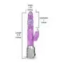 Eden 11.5" Clit Stimulation Gyrating Rotating Pleasure Beads Waterproof Rabbit Vibrator (Purple)
