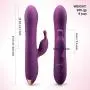 Primium Rabbit Vibrator with Rotating Shaft, Luvkis Sophia Bunny Clitoral G-Spot Stimulator, Waterproof Rotating Beads Realistic Dildo Sex Toy for Women and Couple Play