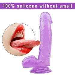 Labibing 6.9 inches Lifelike Huge Women Personal Relax Massager High Quality Material Labibing (Color : Purple)
