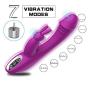 G Spot Vibrator Rabbit Vibrator for Clitoris Stimulation, Dildo Vibrator Clit Stimulator with 7 Vibration Modes USB Magnetic Rechargeable-Sex Toys for Women and Couples