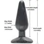 Doc Johnson Platinum Premium Silicone - The Big End - 5.3 in. Long and 1.7 in. Wide - Medium Silicone Butt Plug with Flared Safety Base - Intermediate Anal Toy - Charcoal Doc Johnson Platinum Premium Silicone - The Big End - 5.3 in. Long and 1.7 in. Wide - Medium Silicone Butt Plug with Flared Safety Base - Intermediate Anal Toy - Charcoal