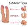 NIANTONG Girlfriend Gift Ultra-Soft 7.5 inches Double Head Ðíldɔ for Beginners with Suction Cup Base for Hands-Free Play MD-CDH007