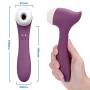 Clitoral Sucking Vibrator with 8 Vibrations & 5 Suctions-Clitoral Vibrators Nipples Suction Stimulator- Quiet Waterproof Rechargeable Sex Toys for Women Couples(Purple)