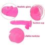 Personal 8 Inch Crystal Dîcks Nice Gift Girls Pink Massager Relax Hands-Free Toy