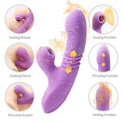 Yikiop Electric Women Relaxing Toy, Adult Toys Women Multi Thrusting & Sucking Modes Vibrate Toy Oral Tongue Vibration Wand,Waterproof Multi Speed Clitorial Simulator