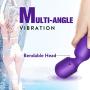 Small Wand Vibrator - Handheld G-Spot Vibrator Vibrating Stick Stimulator with 10 Magical Vibration Modes, Waterproof and Rechargeable, Anal Massager G-Spot Adult Sex Toy Couple Flirting