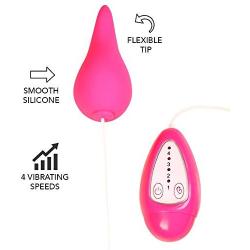Silicone Multi-Speed Vibrating Bullet - Oral Sex Tongue Vibrator - Adult Sex Toy
