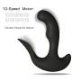 Vibrator Sex Toy for Women Men Anal Plug Wireless Remote Control Personal Wand Massager Powerful Speed Vibrating Male Prostate Massage Heating Rechargeable Waterproof Cordless (Black + Remote Control)