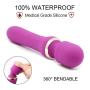 Vibrator Force Rotating LED Light with 10 Modes,Whisper Quiet,USB Cable Rechargeable Weaterproof Design for Bathroom,Garden,Yard,Living Room,Balcony (Purple-yl) (Purple-yl) (Purple-yl-2)