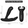 Prostate Massager Anal G Spot Vibrator with Dual Motors 11 Vibration Modes, PALOQUETH Adult Male Anal Sex Toys with Penis Ring Heating Function for P-Spot Testicles Perineum Stimulation, Rechargeable