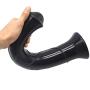 Wushuangyu 16.1 Inch Waterproof Portable Wand Massage Hand-Free Real Feel PVC Massager Game Toys - Vibrant Toy (Color : Black)
