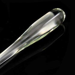 8.1" Realistic Glass Dildo Crystal Penis Vaginal G-spot Masturbation Anal Beads Plug Butt Plug Sex Toy for Female Women