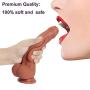 HYLHYL5-F Flexible Soft, Handheld Full Body Wand Shaking Waterproof Massaging Silica Gel Material Length: (8.46inch)