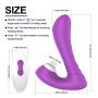 Adorime Clitoral Sucking Vibrator with G-Spot Dildo, Wearable Clit Stimulator, 2 in 1 Oral Sucking & Vibrating Adult Sex Toy for Women and Couples, Wireless Remote Control, 9 Powerful Vibration Mode