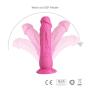 Louviva Realistic Liquid Silicone Dildo, 7" Lifelike Masturbation Sex Toys with Suction Cup for Women (Pink)