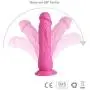 Realistic Dildo, Louviva 9 inch Lifelike Liquid Silicone Big Penis, Women Sex Toys with Strong Suction Cup (Pink)