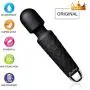 Destary Handheld Powerful Whisper Quiet Personal Cordless Electric Wireless 20 Vibration Models Wand Massager for Neck Shoulder Back Body Relax, Sports Recovery and Muscle Aches Toy Gifts-Black Mini