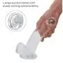 Siminey 8 inch Transparent Dîldɔ Flexible Waterproof with Strong Suction Cup Massager for Female Siminey 8 inch Transparent Dîldɔ Flexible Waterproof with Strong Suction Cup Massager for Female