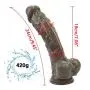 Lifelike Massagers Huge Size Massager and Health Material Bedding 909 (Color : Brown)