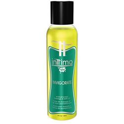 Wet Aromatherapy Massage and Bath Oil, Invigorate, 4 Ounce