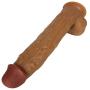 Bibida Huge Man with Suction Cup,17.1 Inch Realistic Penǐs Godem-Tee with A Length of 13.8 Inch Insertable Massasger