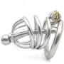 Chástí-ty Device, Cǒck Lock, Pěnǐs Lock Ring Men Hypoallergenic Stainless Steel Metal Chasteness Device Anti-Off T-Shirt Belt - 143 (Size : 45mm)