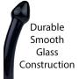 MyXToy® Smooth Black Borosilicate Dildo