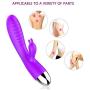 Cordless Dual Motor Quiet Soft Wireless USB Recharging 30-Speed Vi-bration Body Aches Pains Recovery Simple and Convenient Wand -Purple