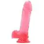 Doc Johnson Crystal Jellies - 7 Inch Realistic Cock With Balls - Strong Suction Cup Base - 7.2 in. Long and 1.7 in. Wide - Dildo, Pink Doc Johnson Crystal Jellies - 7 Inch Realistic Cock With Balls - Strong Suction Cup Base - 7.2 in. Long and 1.7 in. Wide - Dildo, Pink
