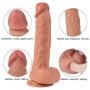 Vitosia 10 inch Adult Toys for Female Women Suction Cup for Ladys，M-ásságer Hands Free Play Wand Silicone Dual Density,Realistic Waterproof for Couples or Solo