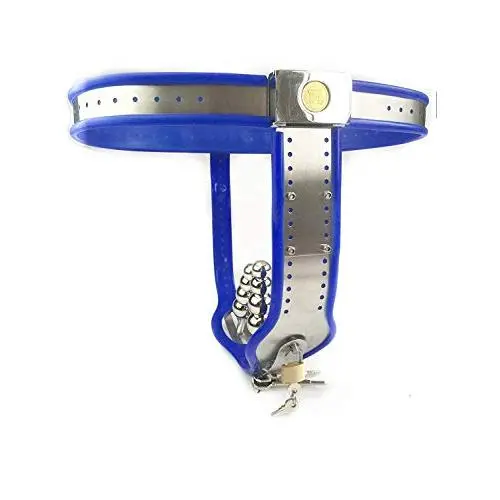 Gooooolife Emelle Chastity Belt Panties with Anal Plug Beads Sex Toys for Female Stainless Steel Lock Device Chastity Bondage BDSM Women,Waist110~120cm Gooooolife Emelle Chastity Belt Panties with Anal Plug Beads Sex Toys for Female Stainless Steel Lock Device Chastity Bondage BDSM Women,Waist110~120cm