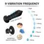 YUXINGER 9 Ví-brátions Modes án-al Víbrátor s Bútt Pl-ùg Stimulate Women Men Dido  Adùlt Silicone Massager Toy - Black