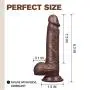 Realistic Brown Dildo with Suction Cup, Fovel Dual Density Liquid Silicone Adult Toys for G-Spot Anal 8.3 Inch Premium Penis Dong, Sex Toy for Female & Male Masturbation Realistic Brown Dildo with Suction Cup, Fovel Dual Density Liquid Silicone Adult Toys for G-Spot Anal 8.3 Inch Premium Penis Dong, Sex Toy for Female & Male Masturbation