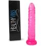 Slim Beginner Dildo by Healthy Vibes (Pink, 5.5") - Small Dildo with Vein Texture is Perfect for First-Time Users or for Experimenting with Anal Play - Made of Body Safe TPR, Latex and Phthalate Free