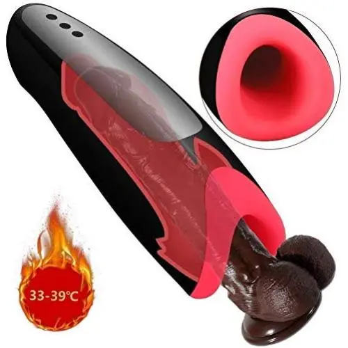 EnjoyFun- Vǐbratǐng Male Electric Massager Relaxation Automatic Vibrate Cup Fully Automatic Male Vibrant Delay Trainer for Mens T-Shirt with Heating