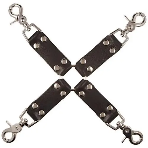 KinkLab Bondage Basics Leather Hogtie, Black KinkLab Bondage Basics Leather Hogtie, Black