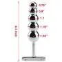 NewMaxer Metal 5 Beads Stainless Steel Anal Toy Butt Plug Anal Thruster Plug NewMaxer Metal 5 Beads Stainless Steel Anal Toy Butt Plug Anal Thruster Plug
