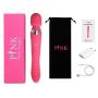 Pink 2 Motor G-spot Thrusting Vibrator/Dildo with Extending-Heating-Rotating-Swinging Tail, Waterproof & Reachable Wand Massager, Clitoral Stimulation Vibrator for Women, A Top Rated Sex Toy