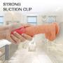 Realistic Anal Dildo with 10 Powerful Vibration Modes Bendable Shaft Soft Silicone for G-spot Anal Prostate Stimulation, PALOQUETH Waterproof Vibrating Dildo with Strong Suction Cup for Beginner Advan