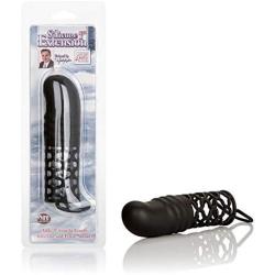 California Exotic Novelties Dr. Joel Kaplan Silicone Masturbator with Extension, Black, 2 Inch