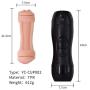 Rzoeox Male Masturbator Cup Adult Sex Toys for Men 3D Realistic Vagina and Mouth Double Ended Stroker for Thrilling Arousal