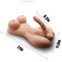 Sex Doll Life Size Silicone Entity Lifelike 2 in 1 Mixed Torso Penis Gay Doll 8 Inch Penis Love Doll for Men Sex Toys - Women Men Sex Toys - Sex Dolls for Men Women Gay 14 lbs 100% Discreet Package