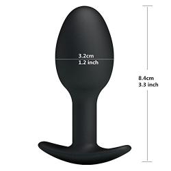 Toysdance Silicone Butt Plug With Metal Ball Inside Anal Muscle Training Single Anal Balls