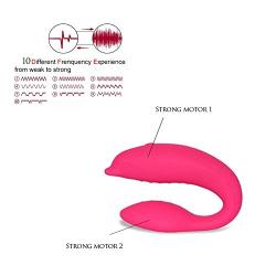 Sekslife 100% High Quality USB Rechargeable Couples Sharecouples Vǐberatores with Remote, Waterproof Wireless Relaxing Toy Pleasing Toys 10 Multi Speeds Discreet Package