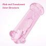 MOMONII Male Masturbator Cup, 2 in 1 Realistic Textured Pocket Pussy with Lifelike Vagina Mouth for Oral Sex and Pussy Sex, Transparent Man Masturbation Stroker Adult Sex Toys for Men