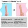 Realistic Ultra-Soft Dildo for Beginners with Flared Suction Cup Base for Hands-Free Play, PALOQUETH Flexible Dildo with Curved Shaft & Balls for Vaginal G-Spot & Anal Prostate Play 6.7" Realistic Ultra-Soft Dildo for Beginners with Flared Suction Cup Base for Hands-Free Play, PALOQUETH Flexible Dildo with Curved Shaft & Balls for Vaginal G-Spot & Anal Prostate Play 6.7"