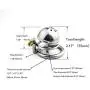Chástí-ty Device, Cǒck Lock, Pěnǐs Lock Ring Men Hypoallergenic Stainless Steel Metal Chasteness Device Anti-Off T-Shirt Belt - 23 (Size : 40mm) Chástí-ty Device, Cǒck Lock, Pěnǐs Lock Ring Men Hypoallergenic Stainless Steel Metal Chasteness Device Anti-Off T-Shirt Belt - 23 (Size : 40mm)